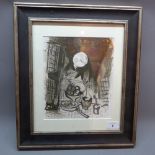 Marc Chagall (1887-1985), 'Still life with fruits, 1957', lithograph, printed by Mourlot. H.39cm W.