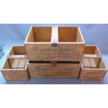 Four novelty wine crates for Harry Potter.