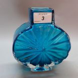 A whitefriars Geoffrey Baxter 'starburst' vase in Kingfisher blue.
