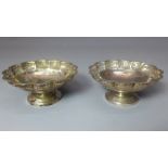 A pair of silver bon bon dishes, Birmingham, 1920/21, marked 'BES CO' Approx 213g.