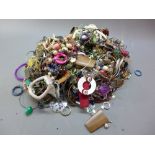 A large quantity of costume jewellery,