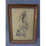 Theyre Lee-Elliott (1903-1988), study of a clown, pastel drawing on paper, signed lower right.