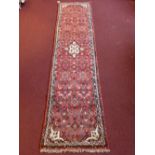 A fine North West Persian Malayer runner 300cm x 75cm,