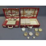 A mid 20th century Coracle boxed picnic set,