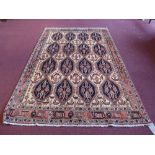 A fine North West Persian Afshar rug, 206cm x 138cm,