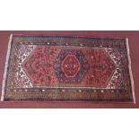 A fine North West Persian Zanjan rug, 208cm X 120cm.