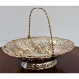 Old Sheffield Plate "Wheat Ear" basket very early first period circa 1760-65
