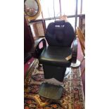 A stylish barbers chair