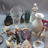 A mixed lot of of 20th Century glass, ceramics,