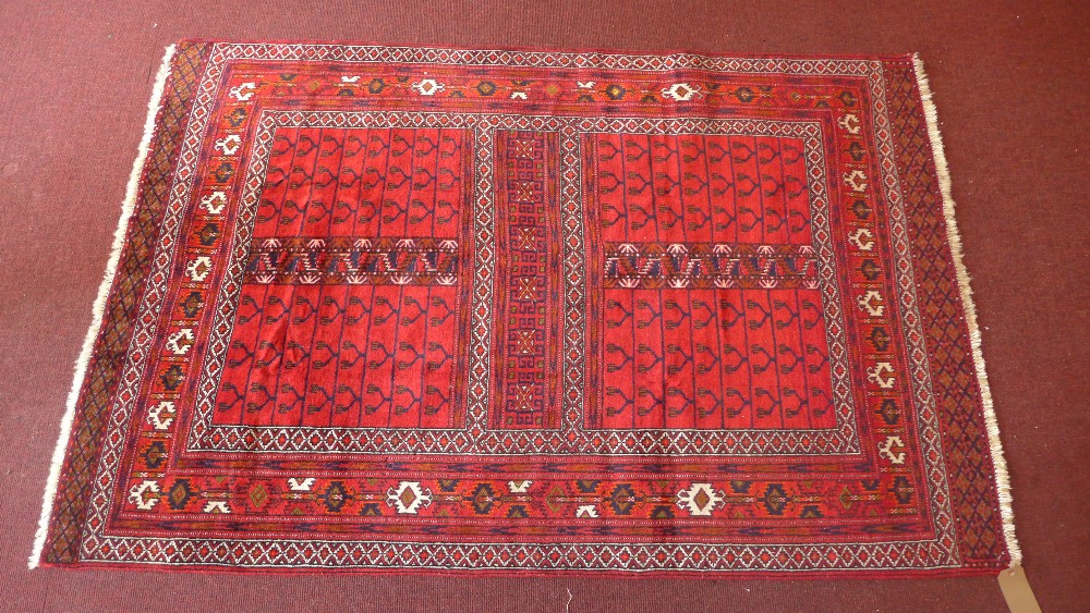 An extremley fine North East Persian Hatchlie rug,