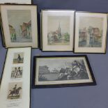 A quantity of prints, engravings and watercolours.