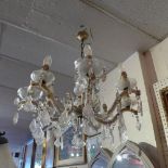 An 18th Century style 8 branch glass chandelier