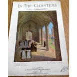 In The Cloisters (Leo Torrance) signed J.H. Larway music sheets