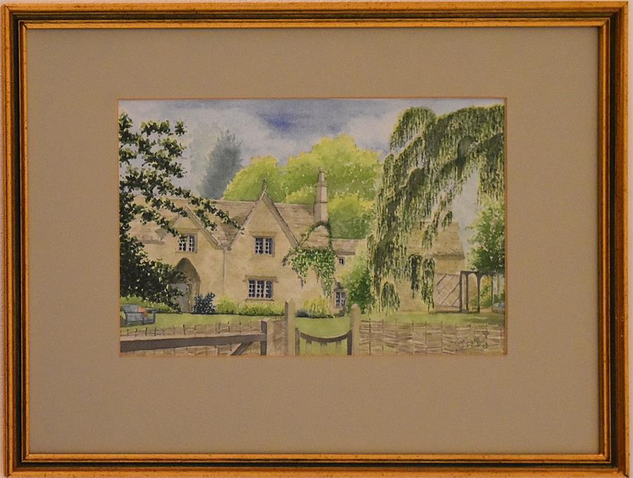 Original Watercolour Mounted and Framed - Cottage Gastard - Image 2 of 4