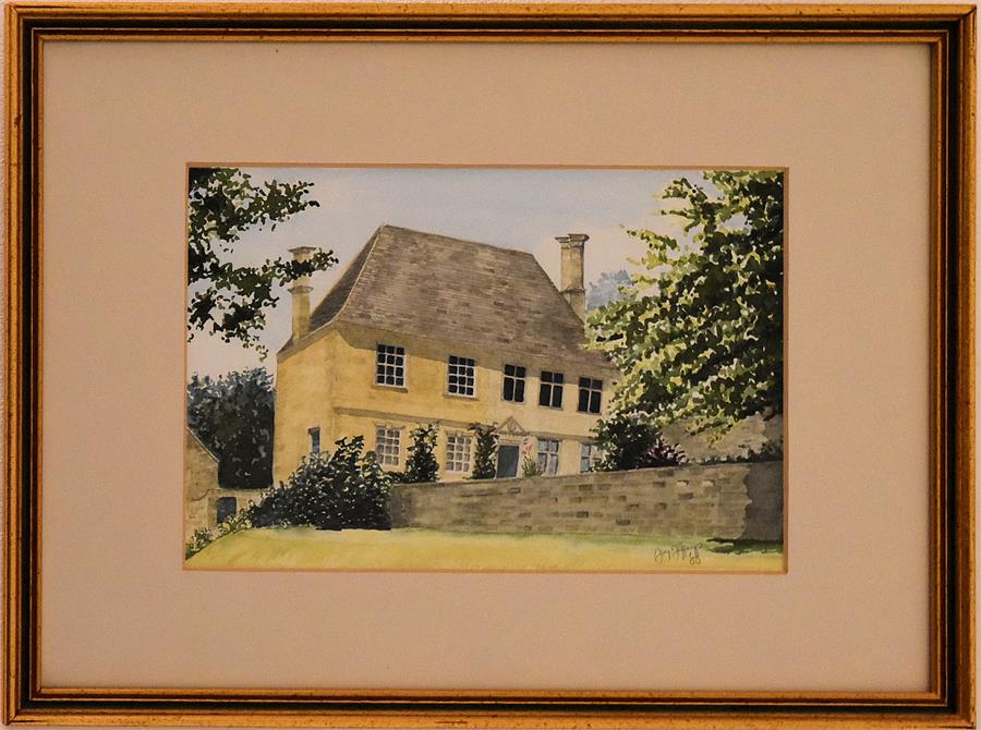 Original Watercolour Mounted and Framed - Snowshill Gloucester - Image 2 of 4