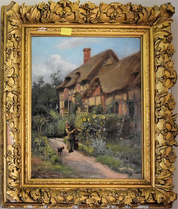 Oil on Canvas signed 'Walter G Witter 1886' - Image 2 of 4