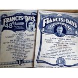 Francis & Day 48th & 52nd Album music piano sheet.