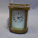 An early 20th century French carriage clock. H.11.