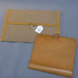 A vintage Gucci portfolio case, together with a Hermes leather document case.