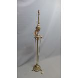 A Regency style cast metal standard lamp,