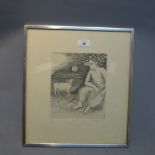 20th Century engraving signed below image, 'Argus & Jo', Sir Roger n.