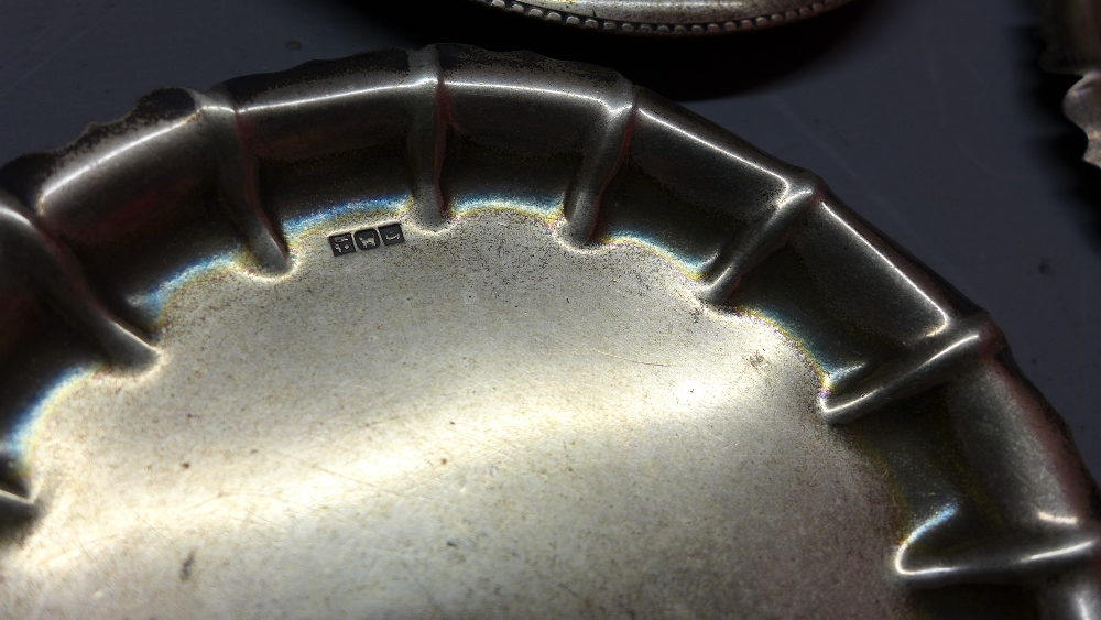 Seven Egyptian silver dishes. Approx. - Image 2 of 2