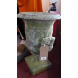 A 19th Century twin handled stone urn