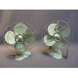 Two vintage Calor Bivolt fans.