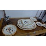 A collection of 19th Century Wedgwood to include 3 platers and six side dishes.