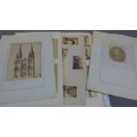 A quantity of 19th century photography to include images of France, Durham, York, Inverness,