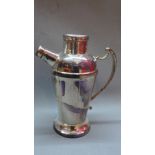 A silver plated cocktail shaker by James Deakin & Sons Ltd. H.