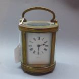 An early 20th century French carriage clock. H.11.