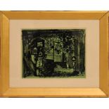 Auto Lithograph by John Piper 1903 - 1992 "Niton Isle of Wight"