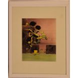 Coloured lithograph by Graham Sutherland 1903 - 1980 Abstract interpretation of natural forms