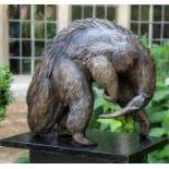 Sculpture,,bronze resin, Lucy Kinsella, "Giant Anteater"