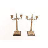 A pair of Victorian brass Candlesticks