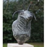 Sculpture - Geraldine Knight, 1933 - 2008, Jacob Ram's head