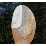 Sculpture, Stephen Fox, Interlocking, Marble and Ancaster Weatherbed Limestone, Unique