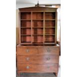 19th Century Mahogany Secretaire Bookcase