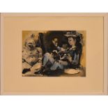 Lithograph of painting by Palo Picasso Spanish 1881 - 1973 "Woman with Monkey"