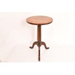 A mid C19th rosewood tripod table of small size