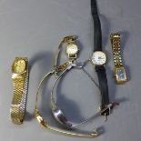 A collection of ladies wristwatches.