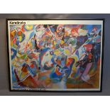 Extra large Kandinsky Gallery poster 1988, Im Lenbachhaus/ Munchen,