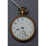 A Walthams early 20th century gold plated pocket watch.
