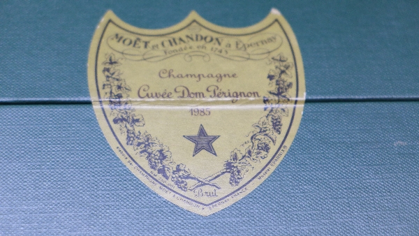 A 1985 bottle of Dom Perignon champagne, - Image 2 of 2