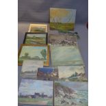 A mixed lot of 20th Century and later oils, rural landscapes and others,