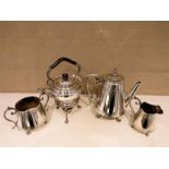 Antique silver plate coffee set