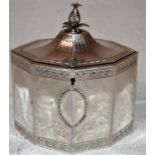 George III Silver Tea Caddy by Charles Chesterman