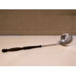 An C18th Georgian white metal toddy ladle