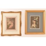 Two framed prints after Gainsborough. Ernest Stamp 1869 - 1942.